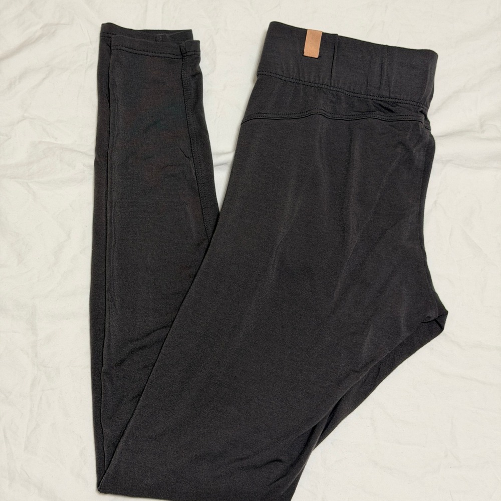 Lunya Restore Pocket Legging Womens Extra Small Dark Grey Charcoal Sleepwear XS